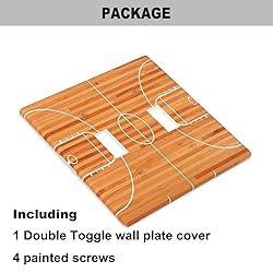 Pznen Sports Design 2 Gang Wall Plate Rustic