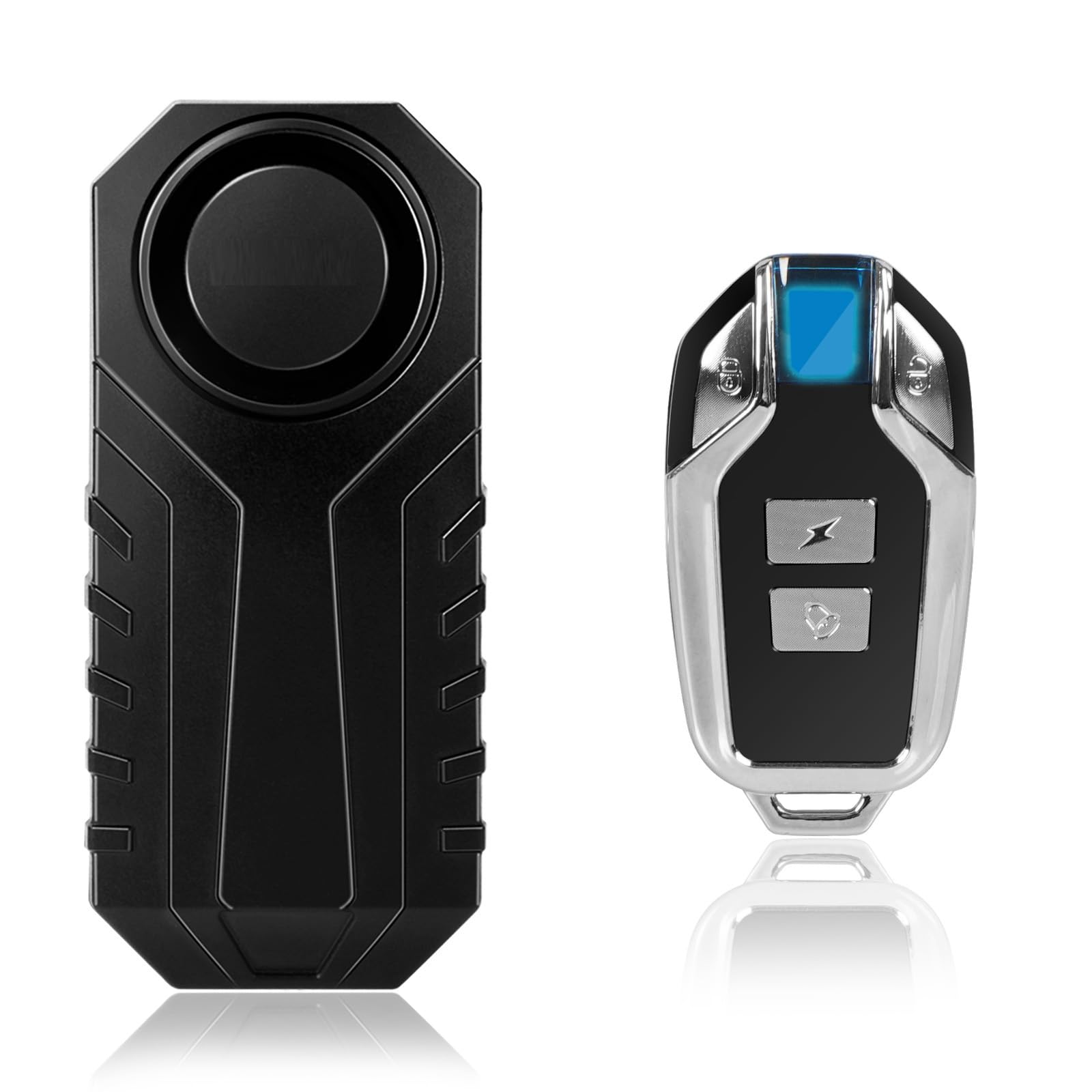 Anti Theft Burglar Bike Alarm with Remote, 110dB Wireless Anti-Theft Vibration Motorcycle Alarm, Door, Window & Vehicle Security Alarm System, Adjustable Sensitivity & Volume, Waterproof