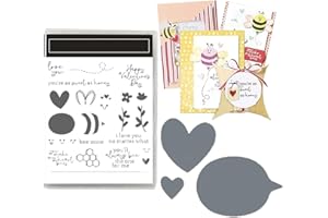 YGBRAND Stamps and Dies for Card Making,2024 Newest die cuts Stamps Arts Supplies etal Cutting Dies Perfect for DIY Scrapbooking Arts Stamping Easter Valentine Craft Supplies (Z5218)