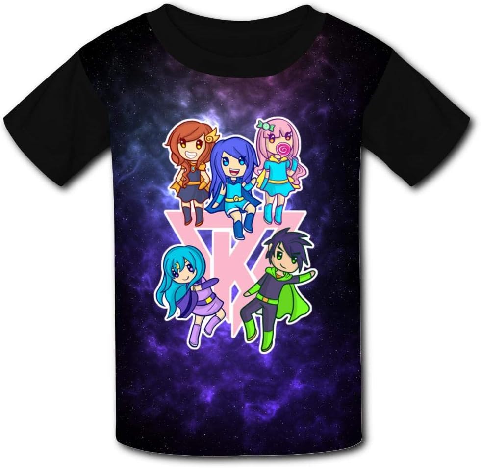 Its-Funneh-Girl Kids' 3D Printed Tees Fashion Summer T-Shirt Short Sleeve Crewneck Shirt