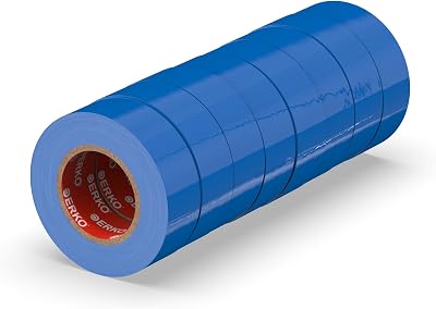 ERKO Blue Electrical Insulation Tape 19mm x 20m 8 Pack PVC