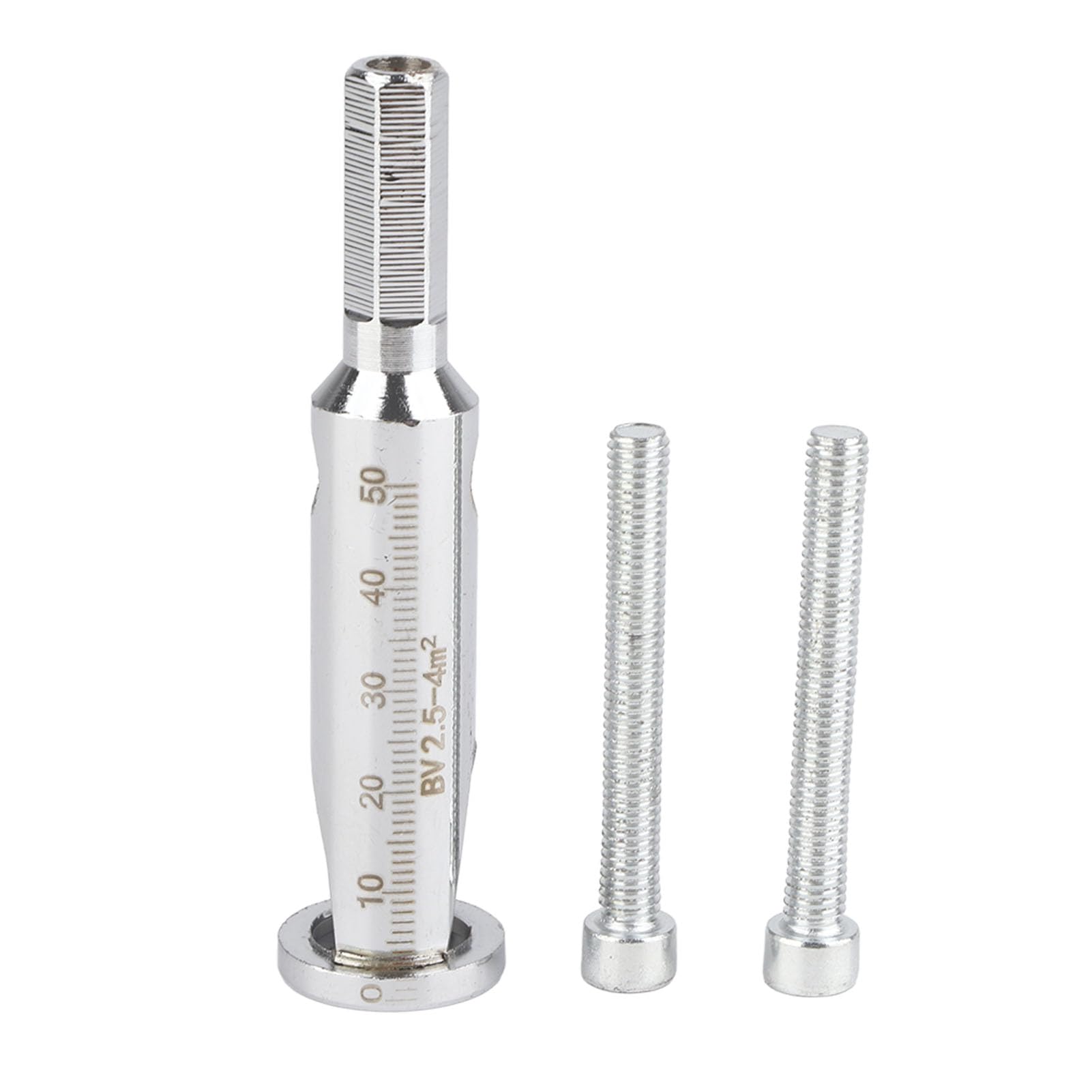 Hyuduo Wire Twisting Tool, Cable Connector Wire Stripper Twister, Electrical Cable Quick Stripping and Twisting, Round, Silver, Steel, Plastic/Rubber Handle, 10 Years Spare Part Availability