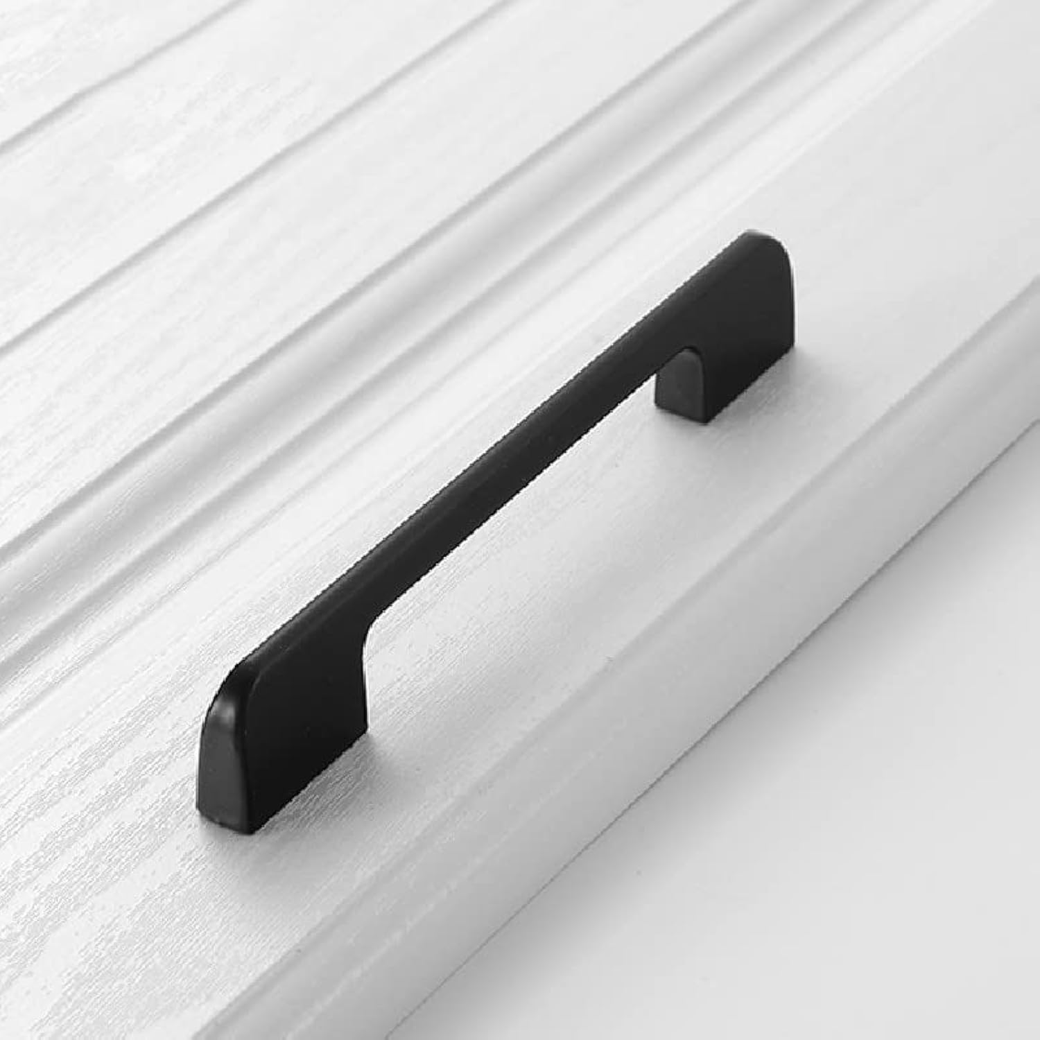 Photo 1 of Shozafia 5 Pack Kitchen Cabinet Handles, Solid Black Drawer Pulls, Long Cabinet Hardware for Dresser Furniture (4.33 inch)