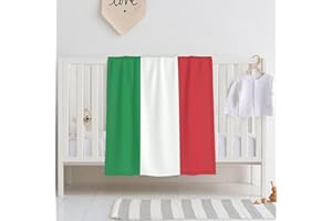 LPLSNWS Italy Flag Printed Baby Swaddle Blanket 30x40 inches, Newborn Baby Blanket, Suitable for Cribs/Cradles