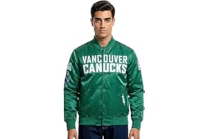 Pro Standard Mens NHL Vancouver Canucks Classic Satin Jacket Kelly Green S