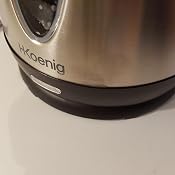 Bouilloire Électrique H.Koenig 1.2L - Inox - 1630W - Chauffage Rapide - Arrêt Auto - Socle 360°