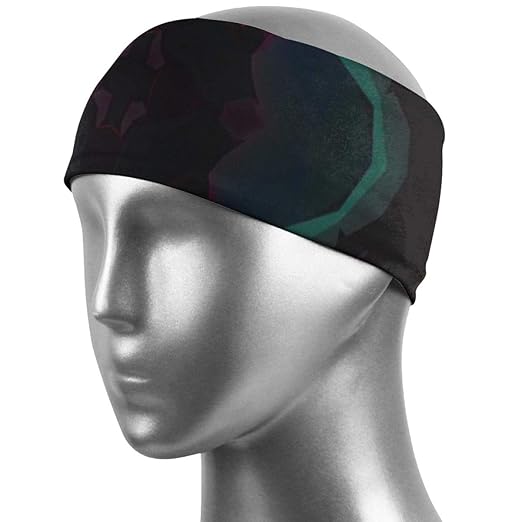 SweatAbsorbing Headband, Unique Kaleidoscope Design