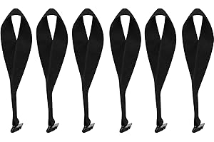 HEYTRIP 6 Pack Cargo Tie-Down Door Hook Straps for Any Car Top Luggage,Compatible with Most Cars