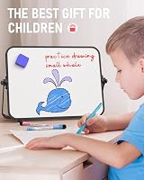 Nicpro Dry Erase Small Whiteboard A3 30x40cm Magnetic Dual Sided with Stand view 7
