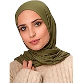 Harewom Polyester Hijab Lightweight Solid Head Wrap Scarf for Women Daily | Medum Stretch, 31.5x70.9in Large Size, Multi-Style Wearable Hair Wrap, All-Season Breathable for Daily, Casual, Formal Wear