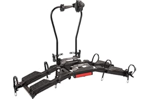 Hollywood Racks Destination E Hitch Bike Rack with Ramp for 2 Bikes up to 70 lbs Each - Secure, Lockable Electric Bike Rack - Premium, Foldable Bicycle Car Racks for Standard or E-Bikes