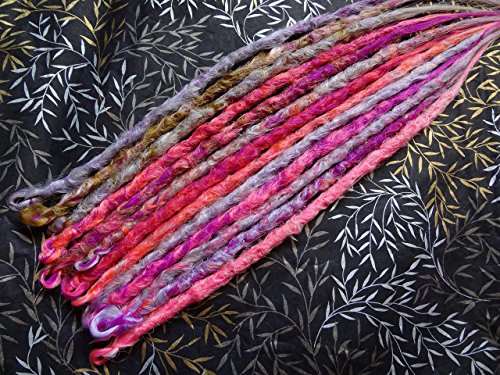 Iconic Locks Unicorn Custom Dreadlock Extensions. Synthetic Dreads Made to Order in Your Length Choice. Handmade in USA