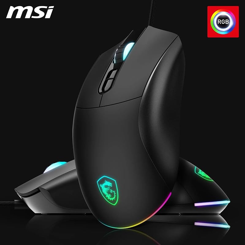Forge GM320 – Ratón Gaming Óptico, 12800 dpi, Simétrico, 7 Botones Programables, Switches Duraderos 20M, Latencia 1ms, LED RGB, 126g, Cable USB
