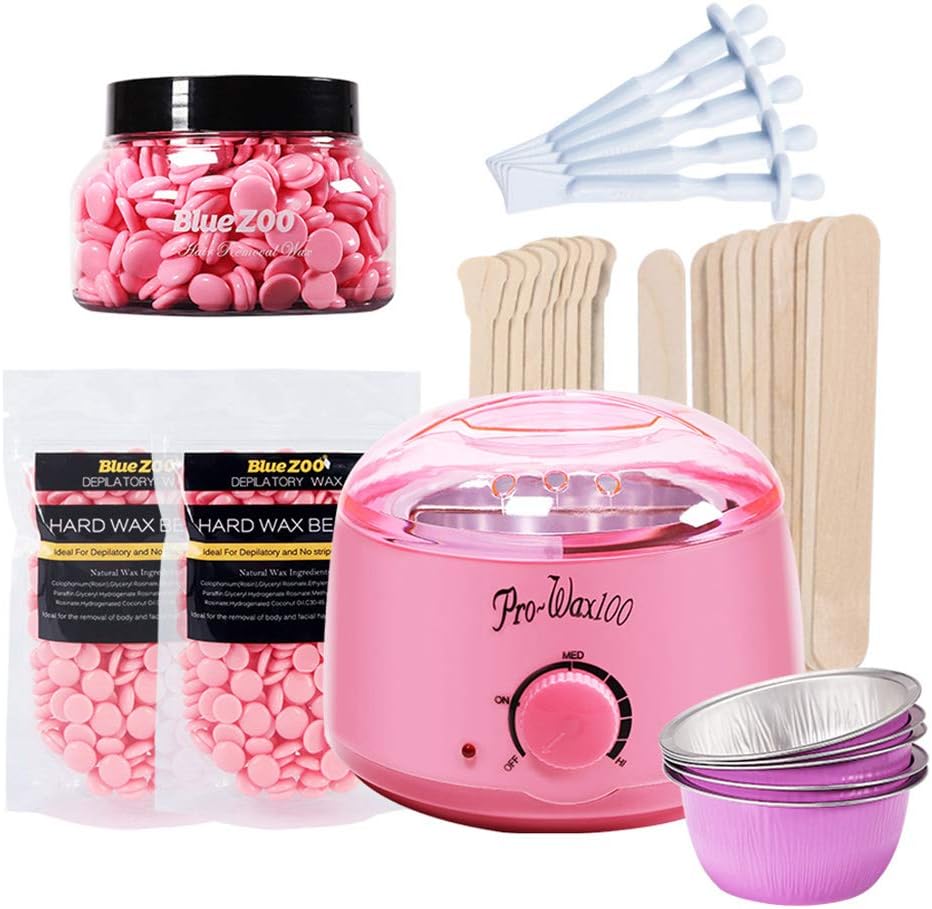 LOHONER 7 in 1 Hair Removal Warmer kit Professional Electric Hair Removal Hard Wax Bean Heater Melting Paraffin Machine