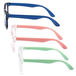 FANNYGO 3 Pack kids Blue Light Blocking Glasses For