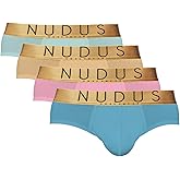 NUDUS Bamboo Rayon Underwear for Men - 4 Pack Premium Men's Double Pouch Underwear - Sexy Mens Underwear Gift Set
