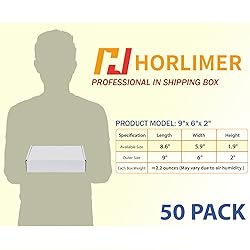 HORLIMER 9x6x2 inches Shipping Boxes Set of