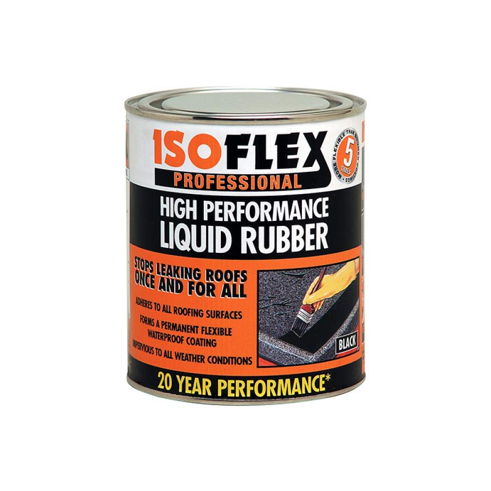 Ronseal ILR4L Isoflex Liquid Rubber Black 4.25 Litre