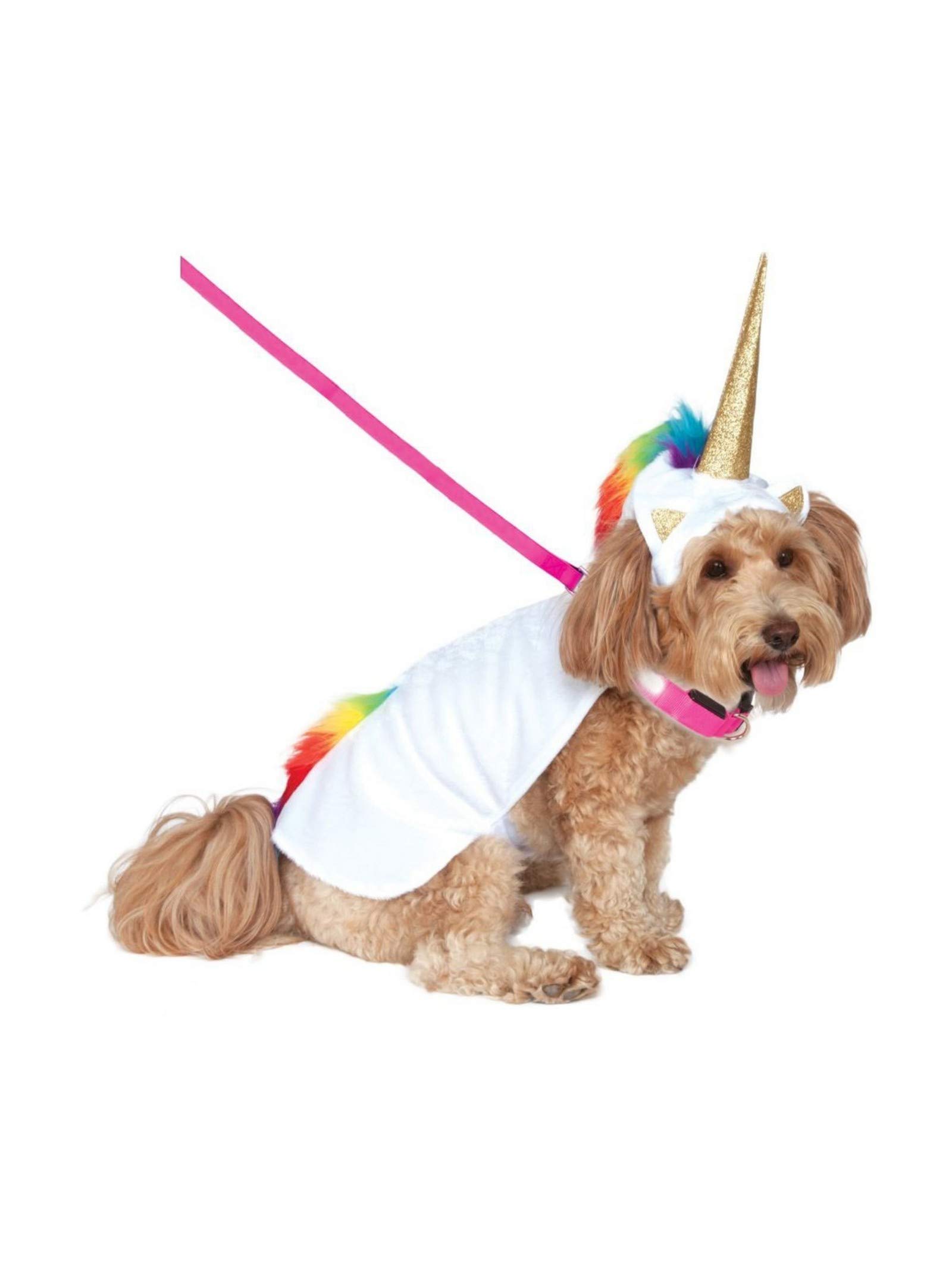 Rubie's Unicorn Cape with Hood and Light-Up Collar Pet Costume