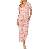 BedHead PJs Short Sleeve Cropped PJ Set in The Groove XS (US 2-4)