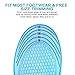 MOISO Gel Sports Work Comfort Insoles for Shock Absorption Heel Protection Relieve Foot Pain for Men & Women