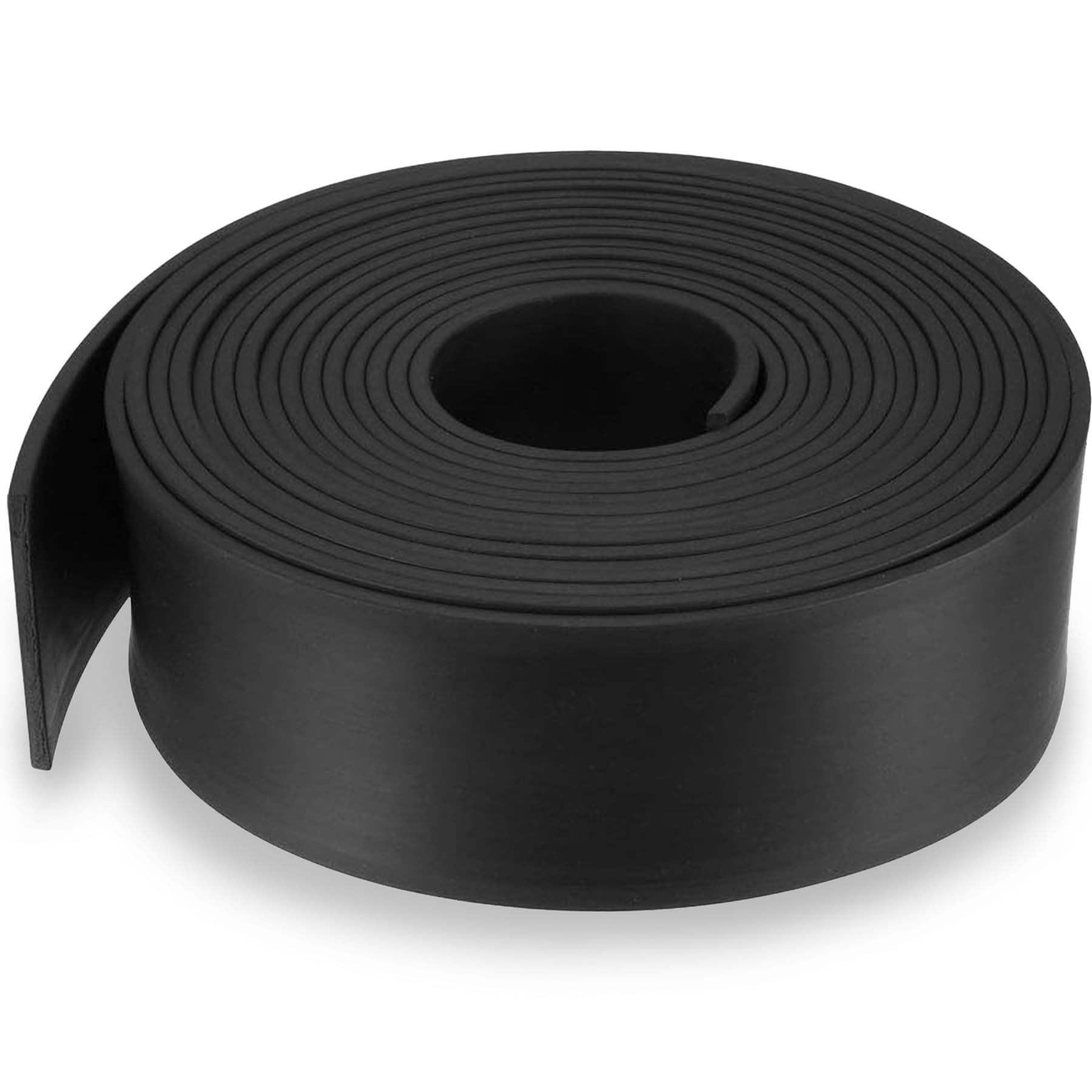 LEPEVNEY Solid Rectangle Rubber Seal Strip Weather Stripping, 50mm Wide x 3mm Thick, 5 Meters Length, Black Sealant Strip 50mm x 3mm x 5m