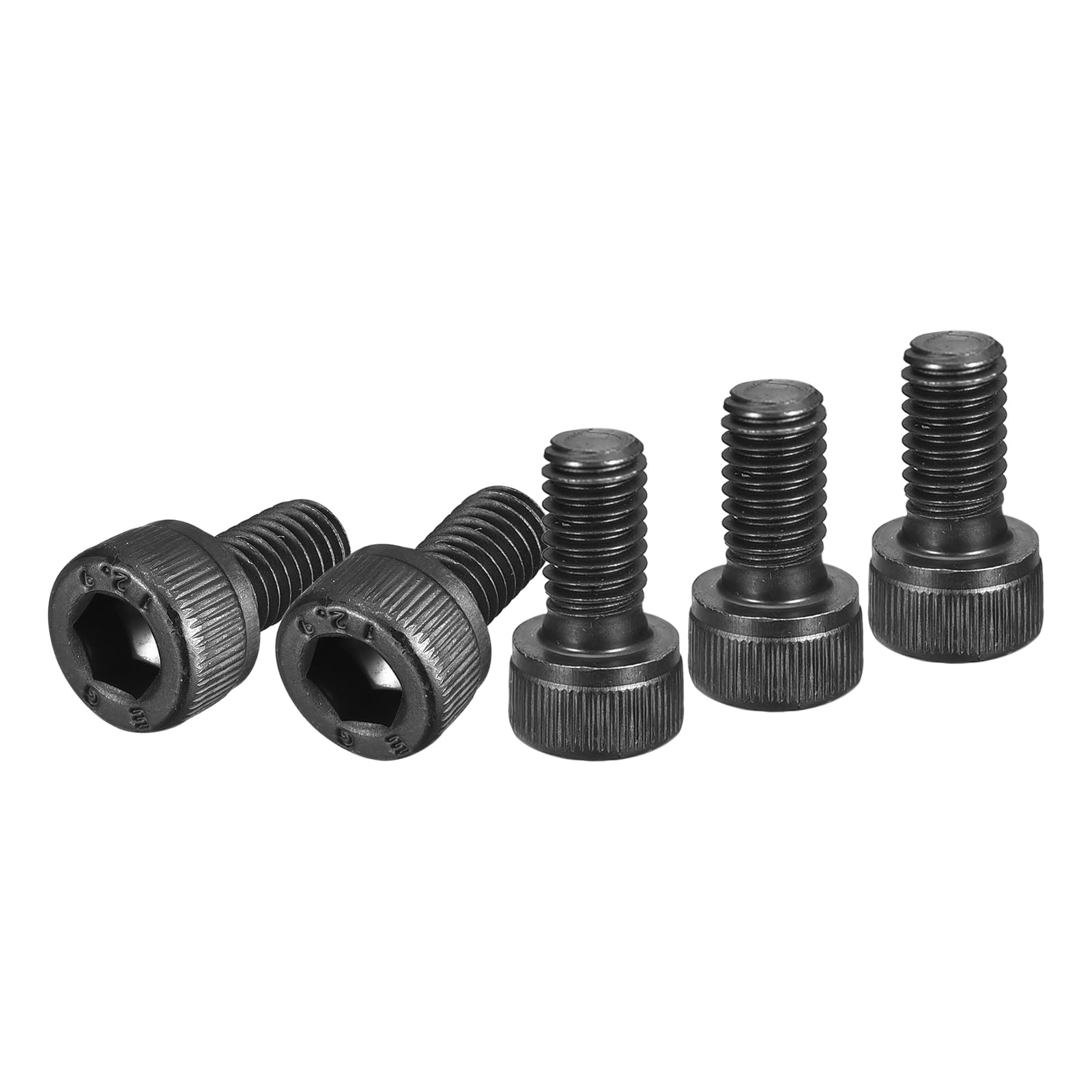 DTGN M6x12mm Socket Head Cap Screws Bolts, 50Pcs 12.9 Grade Alloy Steel, Metric Machine Hex Socket Screw, Hex Drive, Black Oxide Finish, UNC Coarse Thread Fully Threaded