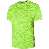 Zengjo Mens Workout Shirts Quick Dry Short Sleeve Athletic Running Gym T Shirt