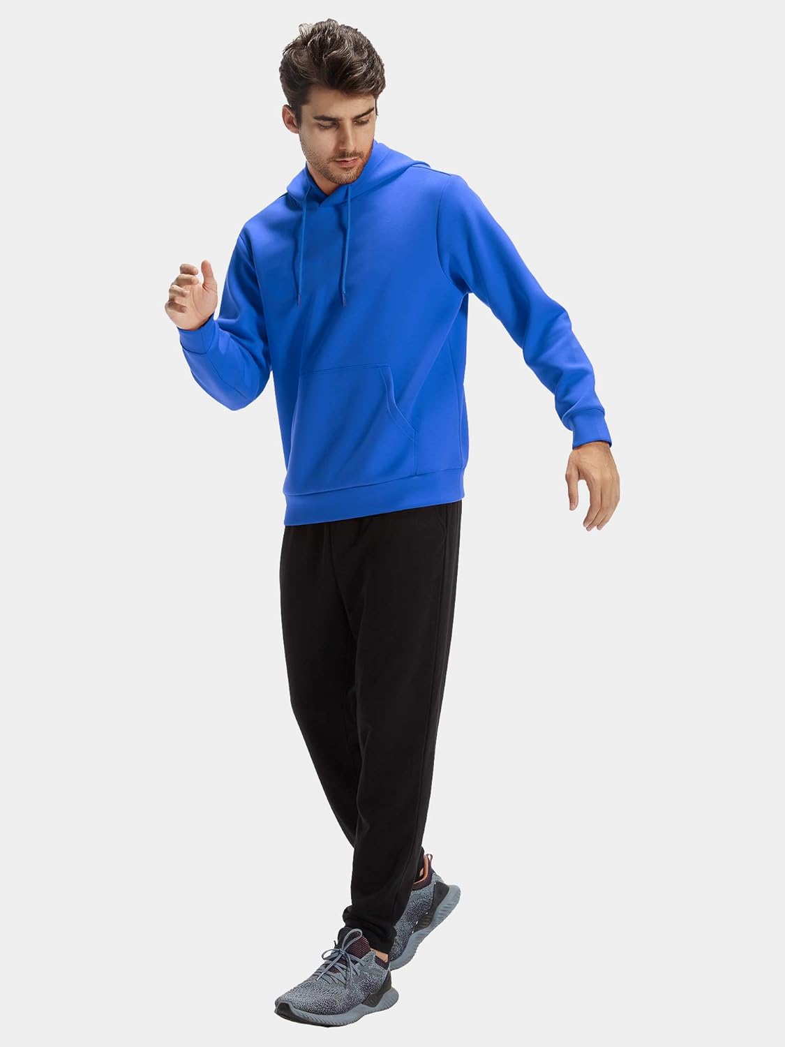 CASEI Solid Hoodies for Men Athletic Pullover Hoodie Lightweight Sweatshirt with Pockets at  Men’s Clothing store