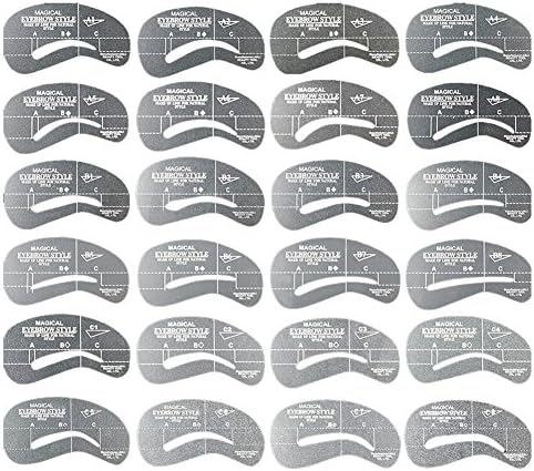 Outstanding 24 Styles/Set Eyebrow Grooming Stencil Kit Template Make Up Shaping DIY Beauty Tools