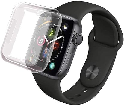 ALOUCH Funda Apple Watch 44mm Series 4, Protector Pantalla iWatch 4 Case Protección Completo Anti-Rasguños Ultra Transparente Funda Suave TPU para Nueva Apple Watch Series 4 44mm: Amazon.es: Electrónica