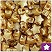 BEADTIN Gold Pearl 13mm Star Pony Beads (250pc)