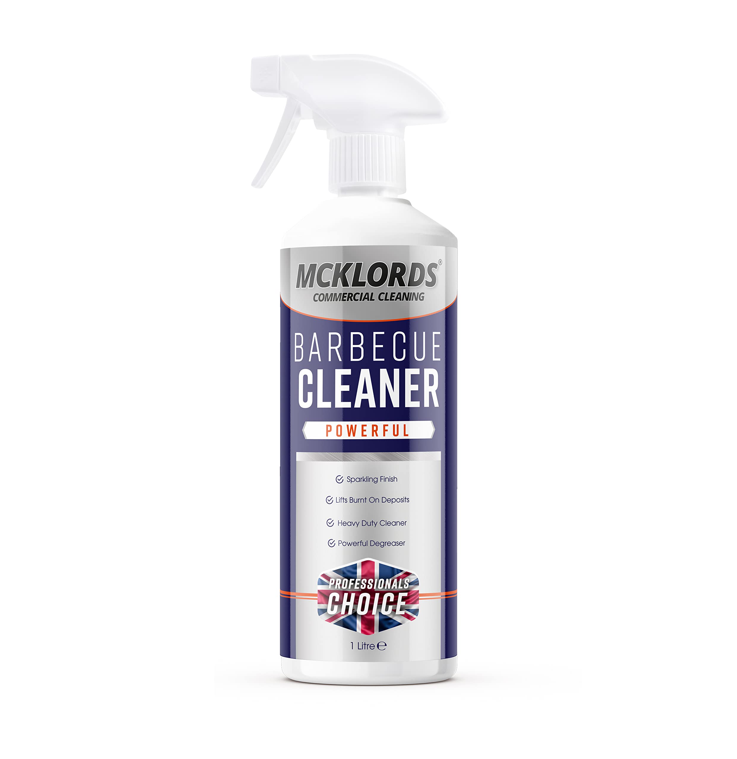 McKLords Commercial - BBQ Cleaner - Barbecue Grill Degreaser | Cuts Through Grease and Grime, Tackles Burnt On Residue - 1 Litre