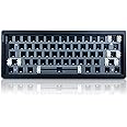 ZMX GMK61 Barebones Keyboard Kit,60% Hot Swap Programmable Gasket Mount RGB Gaming Keyboard BT5.0/2.4G/Type-C Wireless Mechanical Keyboard 61 Keys NKRO Customized Keyboard DIY Kit (Black)