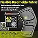 Knee Brace for Women & Men, 2 Pack Compression Knee Brace, Knee Support Sleeve for Pain Relief, Running, Workout, Sports, Knee Braces for ACL, Meniscus Tear, Arthritis and Injury Recovery Gray L