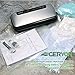 GERYON Vacuum Sealer, Automatic Vacuum Sealer Machine with Built-in Cutter, Compact Design for Dry and Moist Food with Starter Kit Bags and Rolls, Black