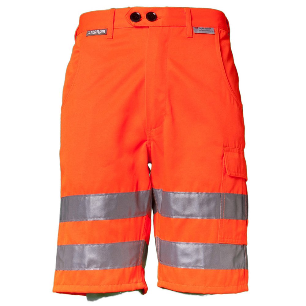 Planam 2015060 Size 2X-Large "High Visible" Shorts - Orange