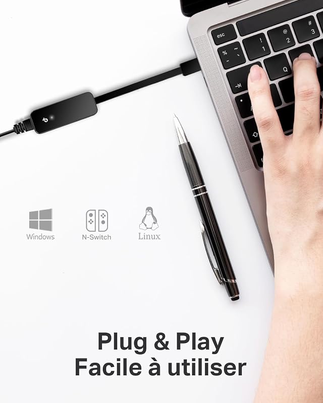 Adaptateur USB 3.0 vers Ethernet Gigabit, UE306