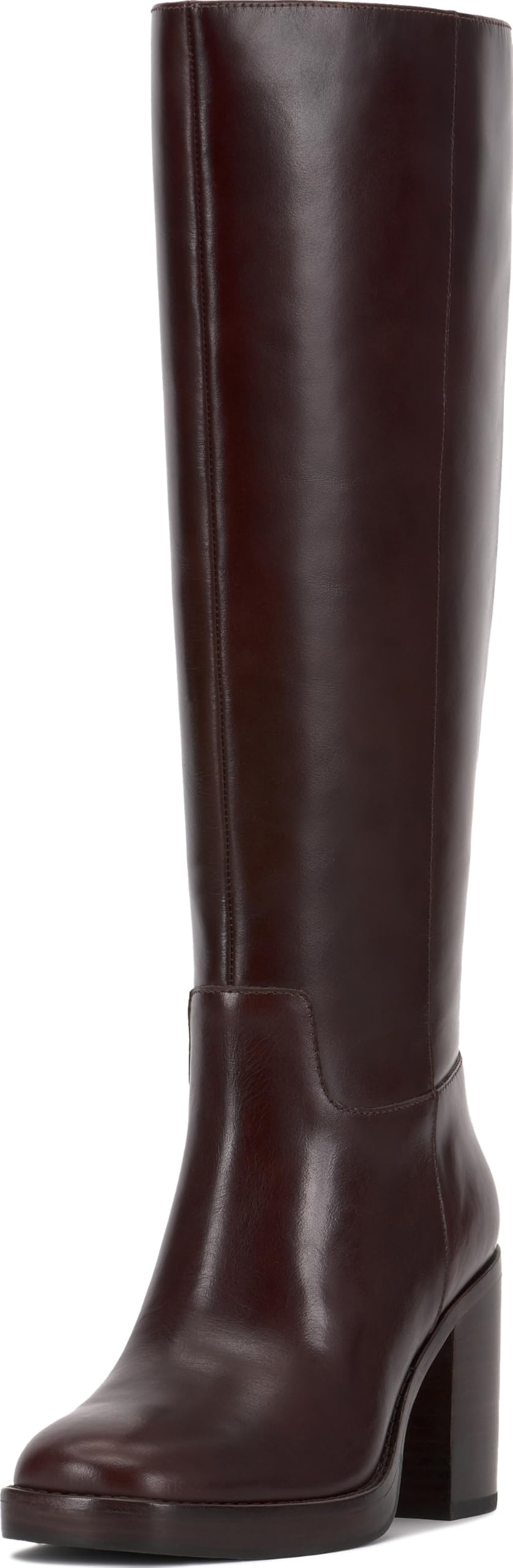 Vince Camuto Gibi Wide Calf Knee High Boot, Rich Mahogany, 6