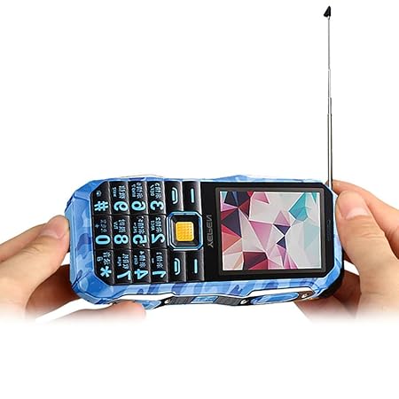QHJ Phones Taschenlampe FM OutdoorMP3 Mp4 Energienbank Antenne TV Robuste Handy