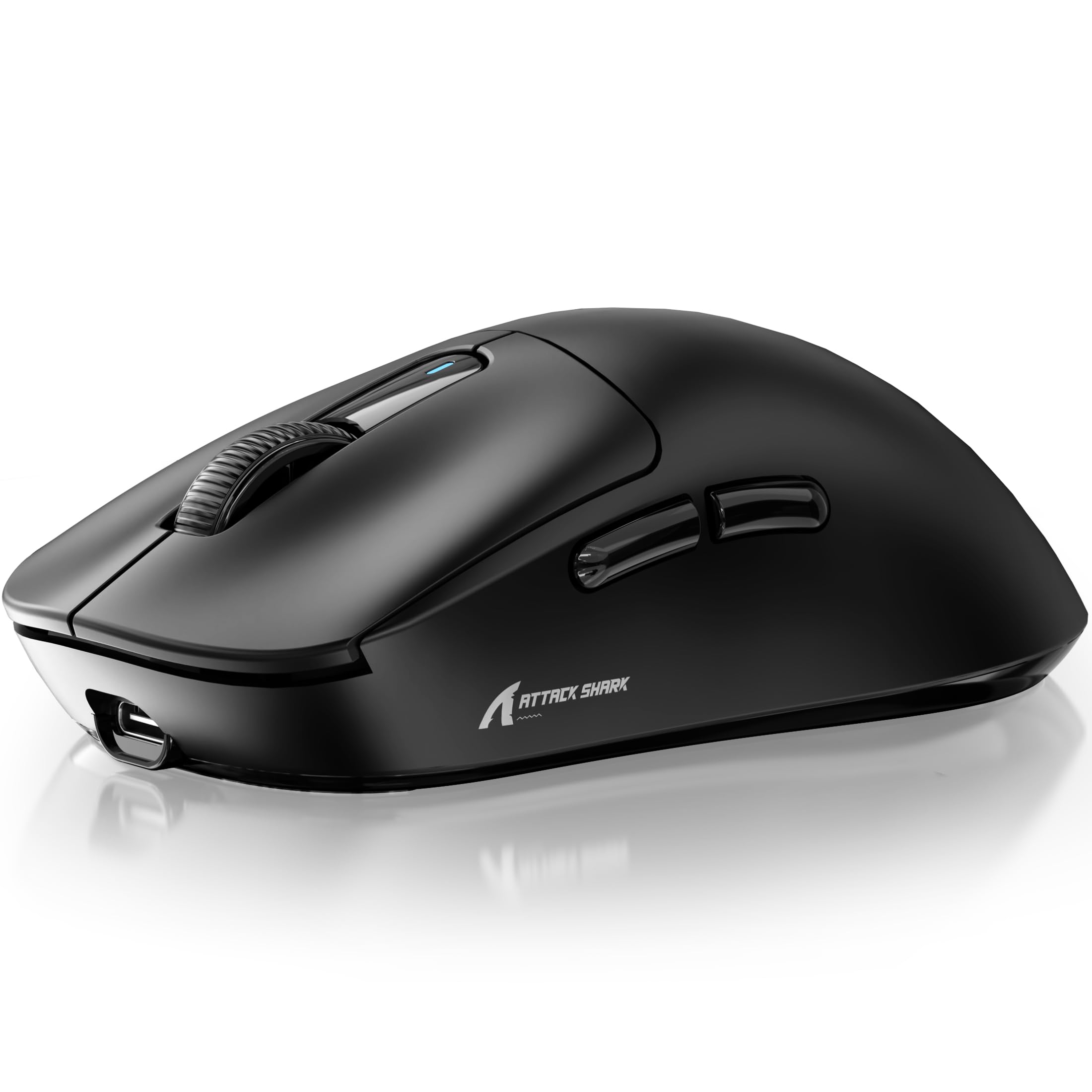 Photo 1 of ATTACK SHARK X3 Wireless Gaming Mouse, 49g Ergonomic Computer Mouse, Triple Modes PAW3395 26K DPI Optical Sensor, 200h Battery Life, Programmable Buttons, Gaming Accessories for PC/Laptop/Mac (Black)