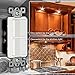ENERLITES Double Paddle Rocker Decorator Switch, Ground Terminal, Clamp-Type Back Insert Wiring, Copper Wires Only, Single Pole, Residential/Commercial Grade, 15A 120-277VAC, 62834-W, White
