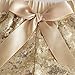 Toddler Girls Gold Sequin Shorts 24 Months Messy Code Baby Glitter Short Pants with Bow,Gold,M(1-2Y)