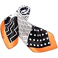 ANDANTINO 100% Mulberry Silk Scarf -21” Lightweight Square Neckerchief – Breathable Digital Printed Scarves with Gift Packed
