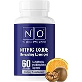 N1O1 Nitric Oxide Lozenges - 60 Count - Nitric Oxide Supplement for Heart Health, Circulation, Energy, Blood Flow, Oxygenation, Healthy Blood Pressure, Cardiovascular Support for Men & Women