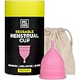 PEESAFE Menstrual Cups Medium | Size A | 18 Years & Above (Have Not Given Birth Vaginally) | Period Cup | Menstrual Cup | 100% Medical Grade Silicone | Travel Pouch Included | Leakage Proof