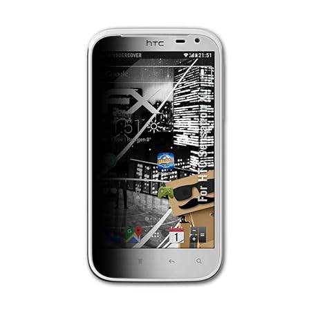 atFolix Blickschutzfilter für HTC Sensation XL Blickschutzfolie, 4-Wege Sichtschutz FX Schutzfolie