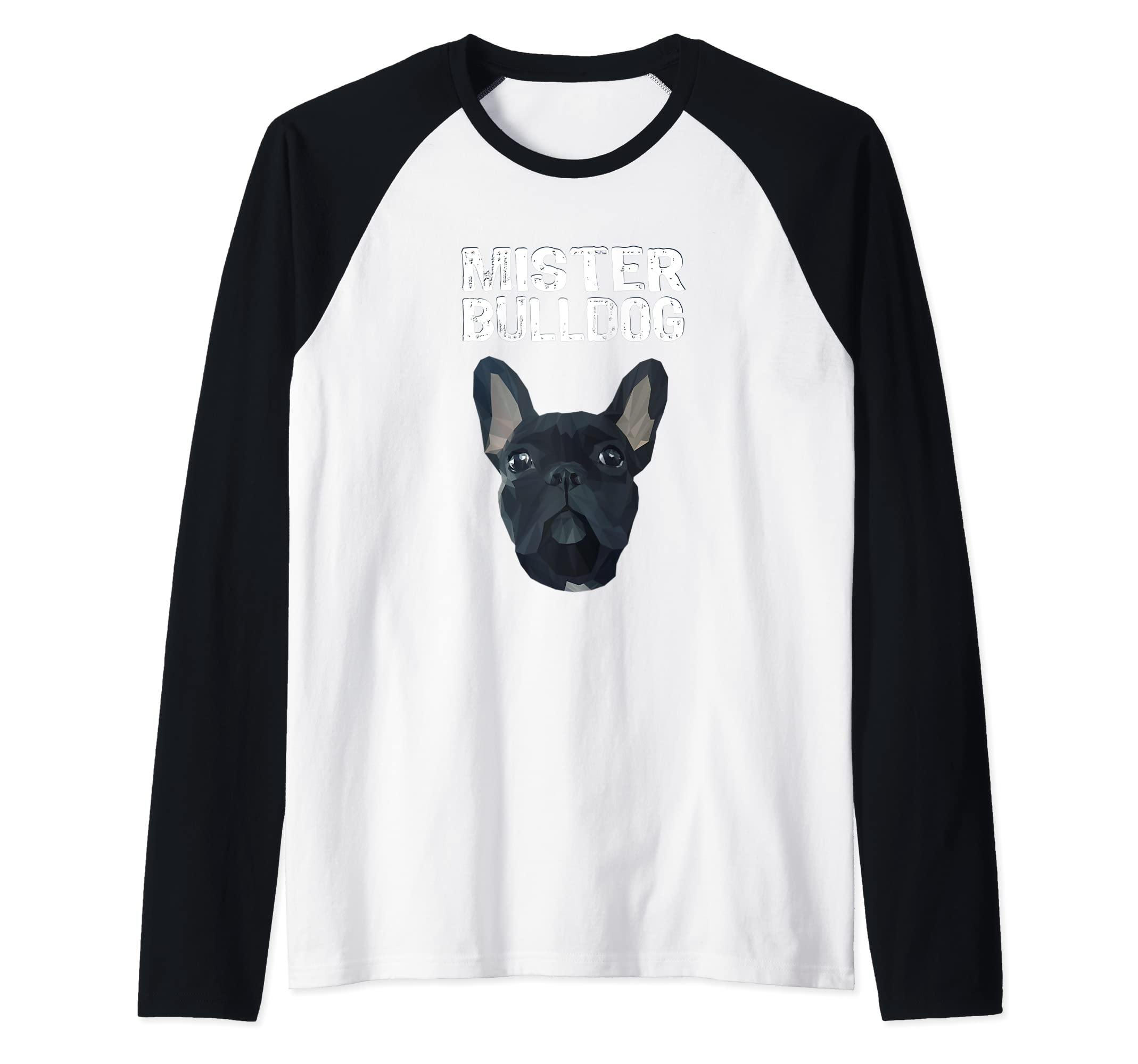 Bulldog Mister Stormhead Vintage French Bulldog Bully Raglan Baseball Tee — image 1
