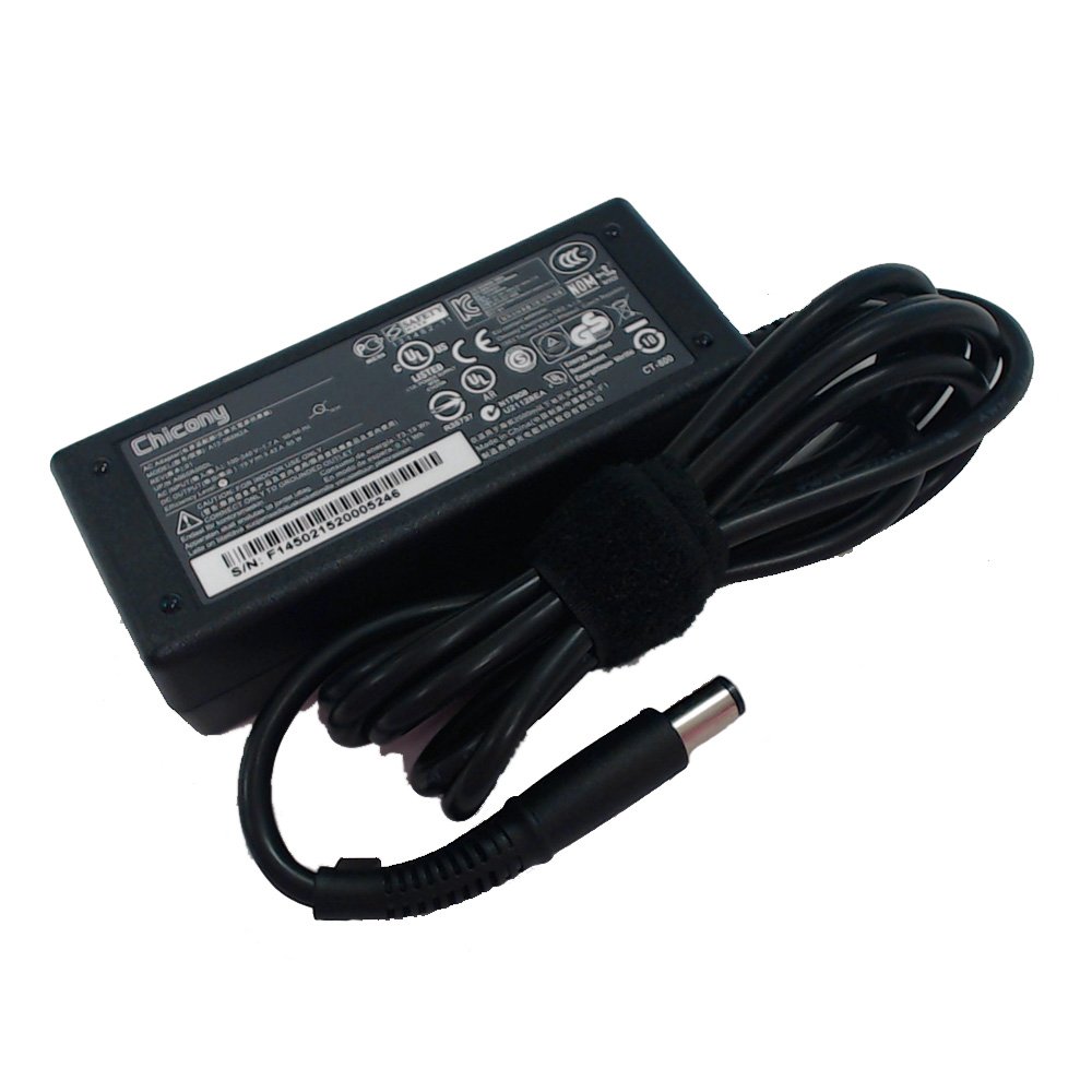 HP 693711-001 AC Smart power adapter (65 watt) - Non-power factor correcting (NPFC) - Requires separate 3-wire AC power cord with C5 connector ...