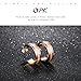Opk Jewelry Fashion Women's Earrings Rose Gold Dull Polished Circle Stainless Steel Hoop Earring